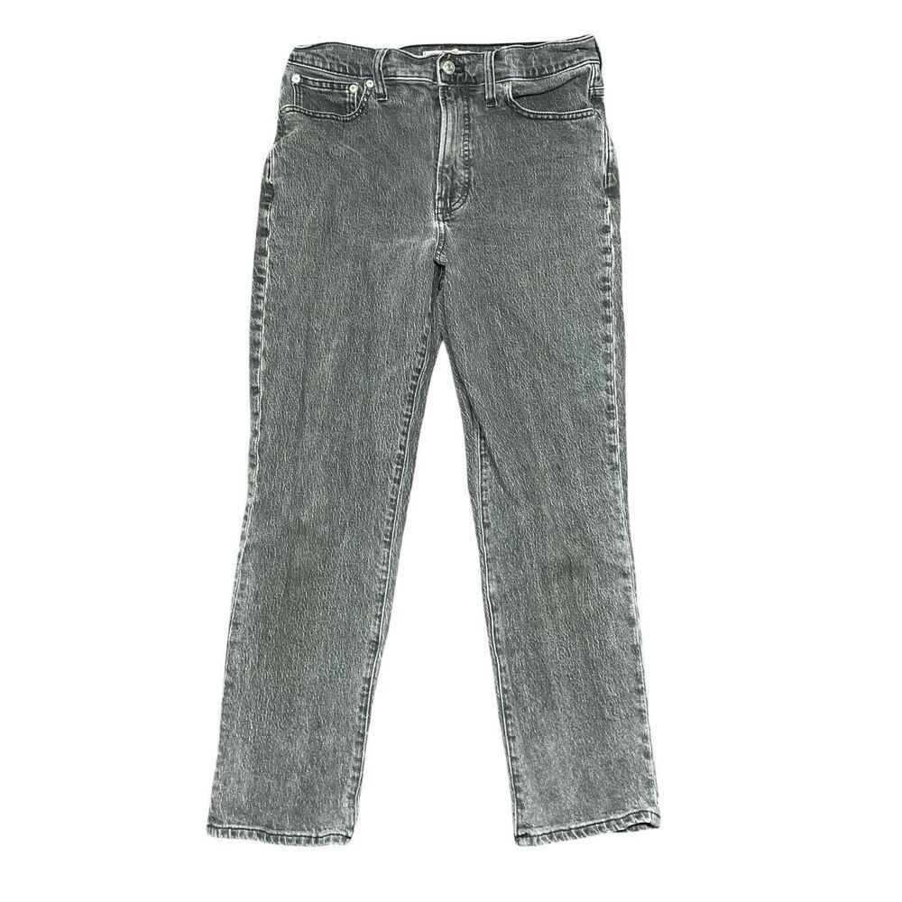 Madewell The Perfect Vintage Jean Black Wash Womens Size 28 High Rise Stretch